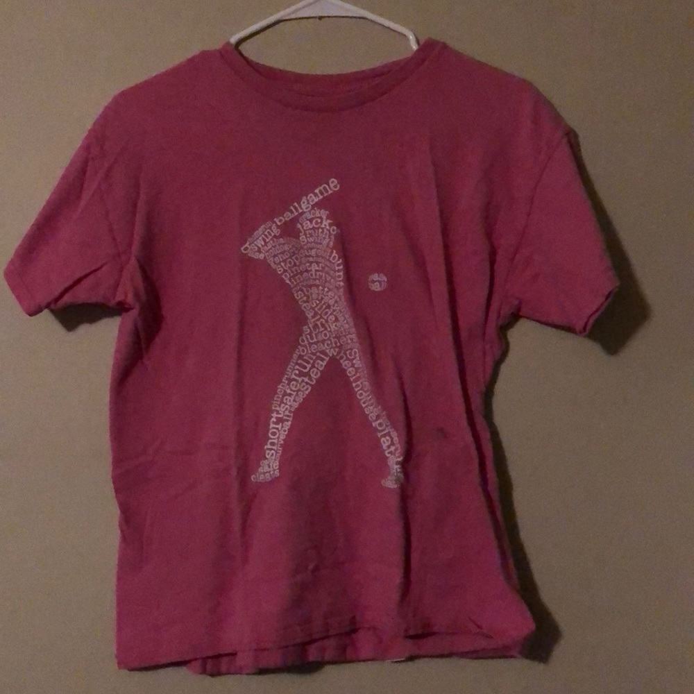 Girls baseball themed t shirt